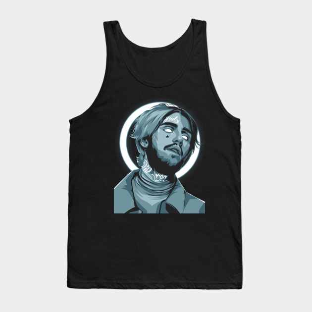 Rapper Lil Peep Illustration Tank Top by Heywids